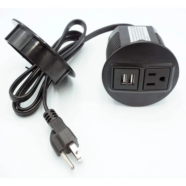 Circle USB Desk Socket